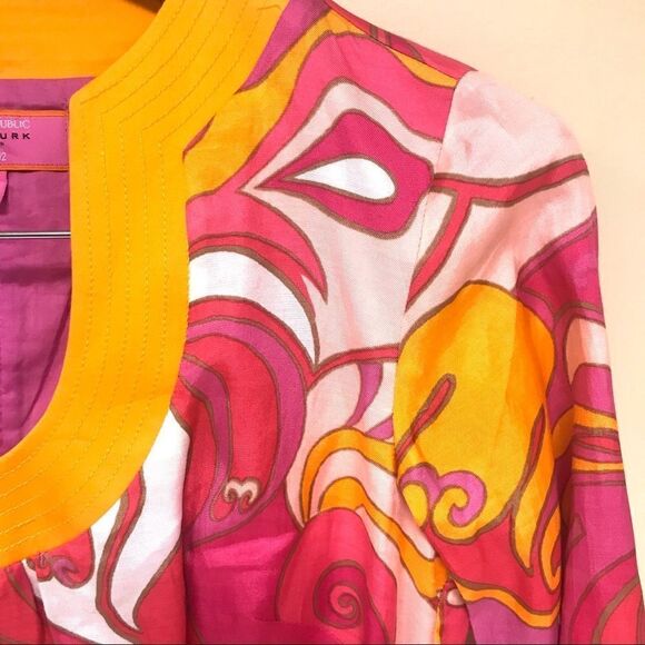 Trina Turk collection bright patterned dress size 0 - Picture 5 of 7